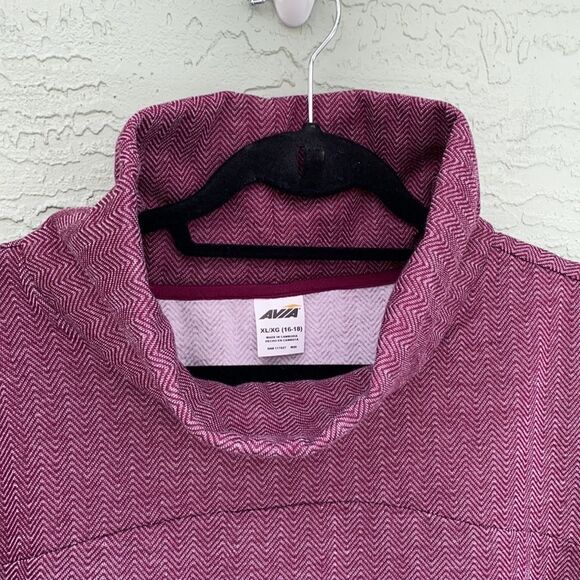Avia Sz XL (16-18) NWT Herringbone Pullover Relaxed Fit - Picture 5 of 13